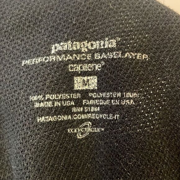 Patagonia- Performance Base Layer Capilene Leggings Black Hiking Outdoor- Size M - Picture 4 of 7